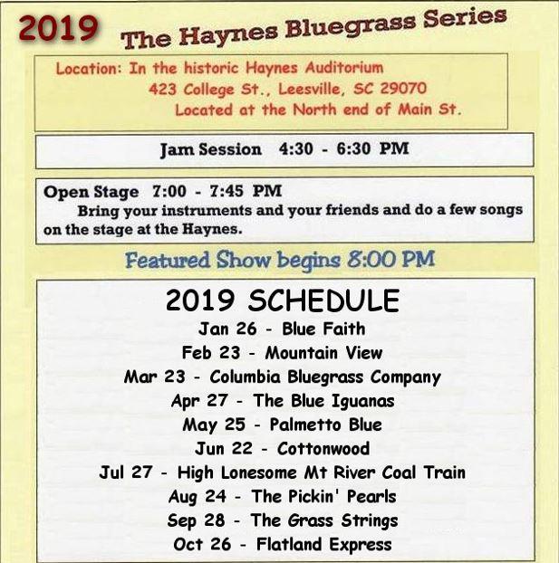 Haynes 4th Satuday Bluegrass